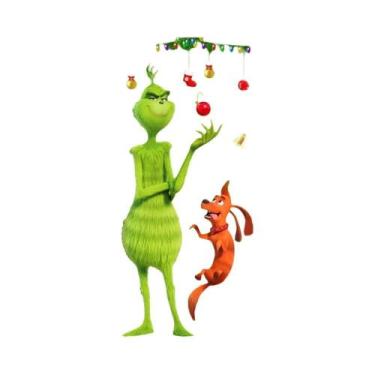 Imagem de Natal verde cabelo monstro porta capa fundo pano banner festa de natal