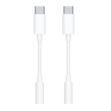 Imagem de [Certificado Apple MFi] Adaptador de fone de ouvido para iPhone 17 16 15, pacote com 2 cabos USB tipo C para cabo adaptador de áudio auxiliar fêmea de 3,5 mm para iPhone 17 16 15 Pro Max, Galaxy S25