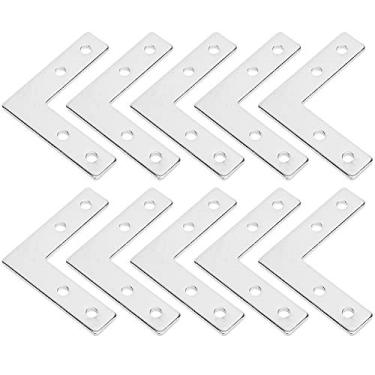 Imagem de Hyuduo Placa de Conexão de Perfis de Alumínio, Placa 20T, de Conexão de Alumínio, 20L, 20 Tipo Cruzado, Fixador de Aço Carbono, Tipo T, 10 Unidades Com Suportes de Hardware para Impressora 3D