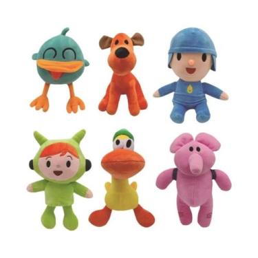 Imagem de Bonecos De Pelúcia Kawaii Pocoyo Barto Pato Filhote Lula Elefante Elli