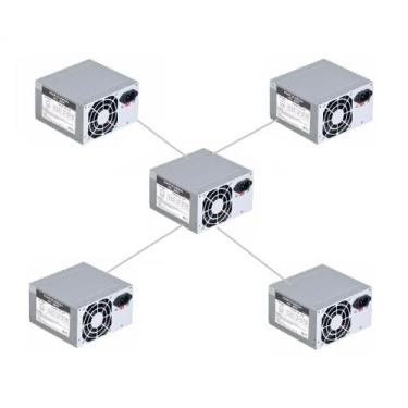 Imagem de Kit 5 Fonte Alimentação Pc Atx 230w Computador 204 Pinos Silenciosa 2 