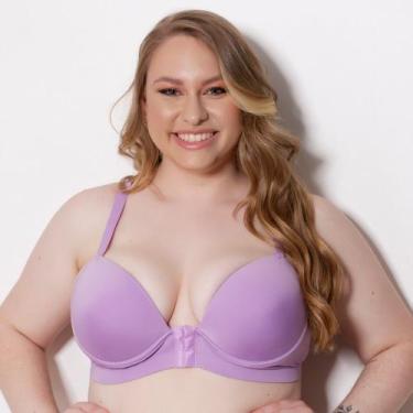 Imagem de Sutiã Plus Size Sustentação Nadador Cor:LavandaTamanho:48 - Class Ling