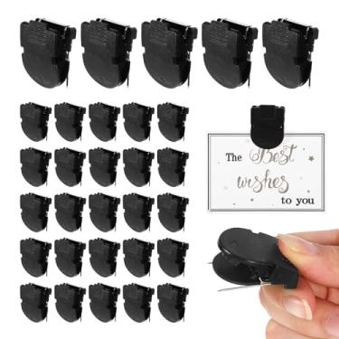 Imagem de 25 clipes de cubículo para paredes de tecido, acessórios de escritório para trabalho, ganchos de painel de divisórias de escritório para pendurar fotos, notas, lembretes, cabos de dados, pinos de