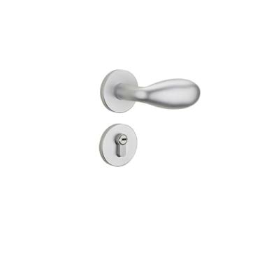 Imagem de VTGVVVTR Fechadura da maçaneta da porta fechadura da porta interior quarto magnético silencioso ganso ovo madeira fechadura da porta da sala (sucção magnética Yabai 35-50 mm)