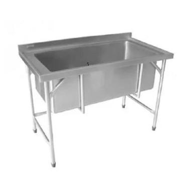Imagem de Tanque Inox Fritomaq com Tampo e Cuba 100x50x33