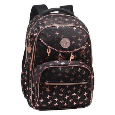 Imagem de Mochila Feminina Juvenil YEPP, Preto