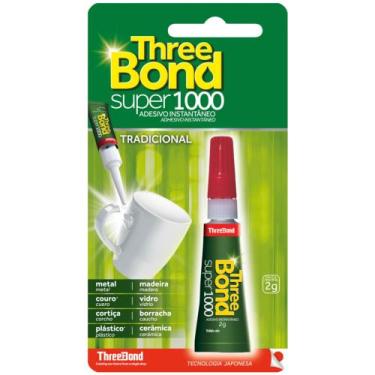 Imagem de Super Cola Tudo Adesiva 2gr Threebond Super 1000 Unitário, Unidade