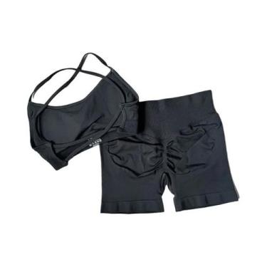 Imagem de Sutiã Esportivo Feminino Com Efeito Levanta Bumbum, Secagem Rápida, Co