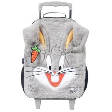 Imagem de Mochila Escolar de Rodinhas Looney Tunes Pernalonga Dermiwil
