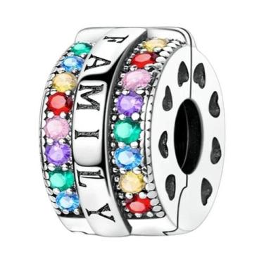 Imagem de Pingente De Coração Em Forma De Patinha De Gato Com Laço E Cereja Em P