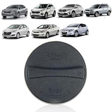 Imagem de TAMPA DO ÓLEO MOTOR CERATO 2010 À 2019 SPORTAGE 2018 À 2021 SORENTO 2004 À 2021 ELANTRA 2011 À 2021 I30 2009 À 2021 HB20 2012 À 2021 TUCSON 2004 À 2021