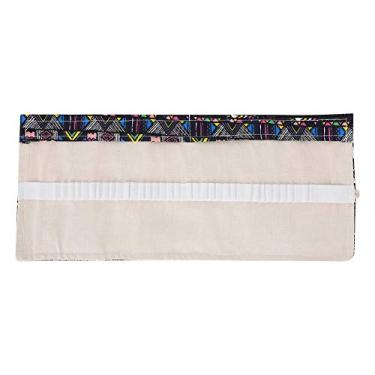 Imagem de SIWOTED Estilo Étnico Lona Roll Up Lápis Estojo Caneta Escolar Bolsa Bolsa de Armazenamento Material de Arte para Estudantes (36 palitos)