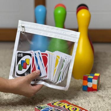 Imagem de Envelope Zíper Duplo Para Bolsa De Viagem Tam G Branco