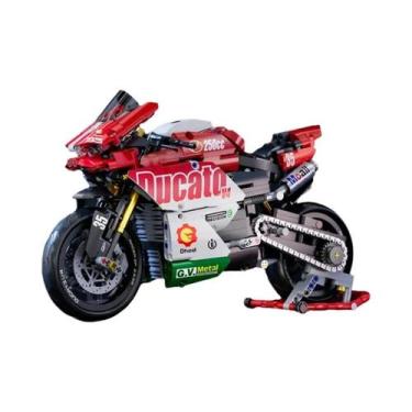 Imagem de Conjunto De Blocos De Montar De Motocicleta De Corrida Para Meninos, K