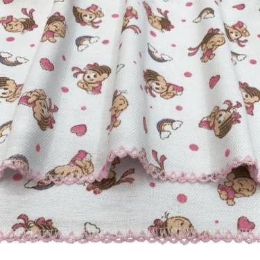 Imagem de Cueiro Turma Da Mônica 75 X 75Cm Com Crochê - Inconfral