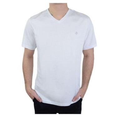 Imagem de Camiseta Masculina Dudalina MC Cotton Branca - 0877180605-Masculino
