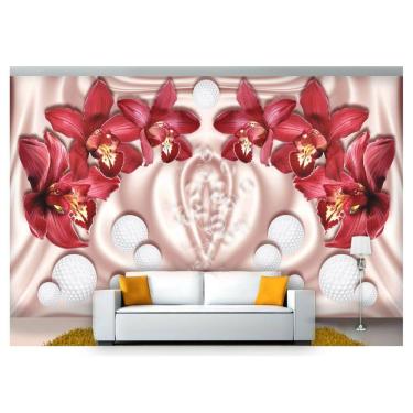 Imagem de Papel De Parede Floral Flores Textura Sala 3D 3M² Xfl201