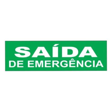 Imagem de Placas Indicativas/sinalização 10x30 - 12un - Pacific Flowers, Saída d