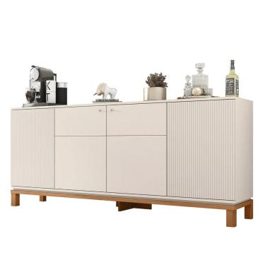 Imagem de Balcão Buffet Sala De Jantar 179cm Lucca Off/freijó C01 - Mpozenato