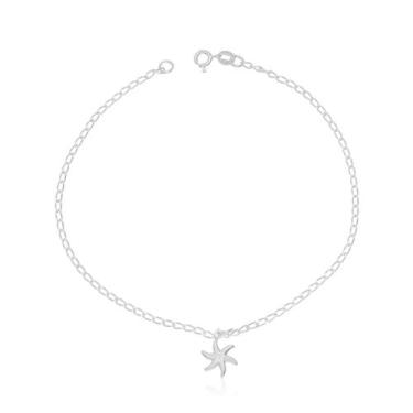 Imagem de Tornozeleira de Prata Estrela do Mar - JA Jóias