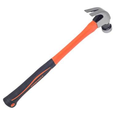 Imagem de 10 Martelo Carpinteiro 39cm Cabo Fibra Longo Imã Porta Prego Estilo Be