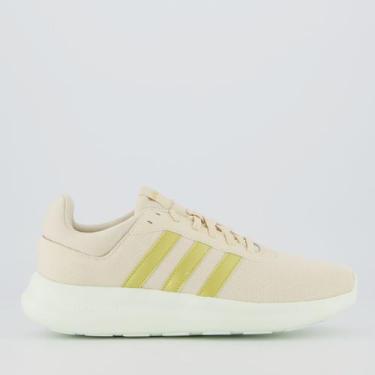 Imagem de Tênis Adidas Lite Racer 4.0 Feminino Bege e Branco, 34