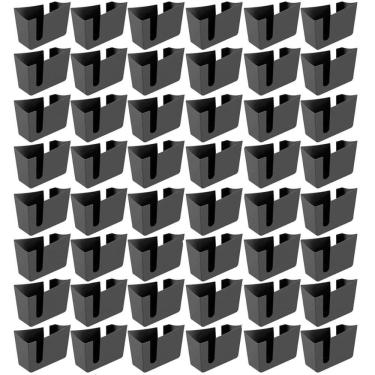 Imagem de Kit 48 Suportes Porta Guardanapos de Mesa Trio Crippa Preto Lanchonete Restaurante
