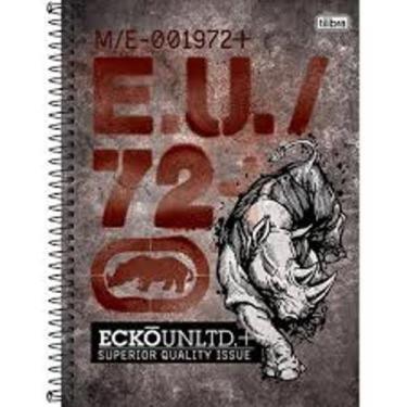 Imagem de Caderno espiral 1/4 ecko capa dura pequeno - 96 folhas - tilibra