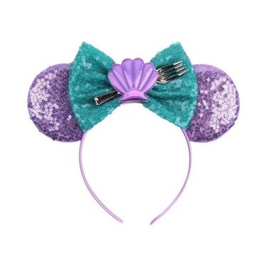 Imagem de Tiara De Orelhas De Rato Do Castelo Da Disney Com Fogos De Artifício P