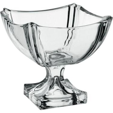 Imagem de Fruteira Centro Mesa Home&co Com Pe Vidro 21x21 Transparente - HOME & 