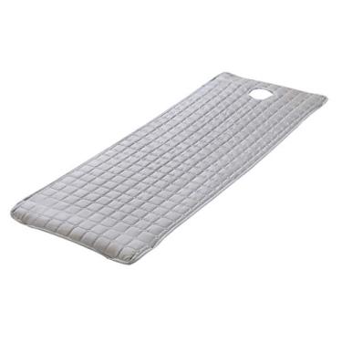 Imagem de Jogo de lençol de mesa de massagem de flanela homozy – Capa de cama facial macia – Inclui lençóis lisos e com elástico, Gray 180x60cm