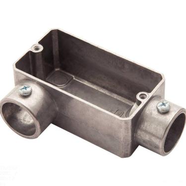 Imagem de Condulete fixo 3/4" tipo "LR" - sem tampa / sem rosca / sem pintura Tramontina