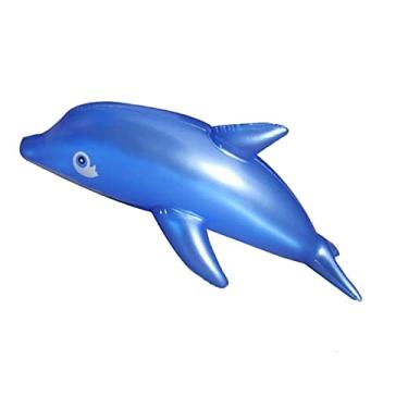 Imagem de Animais infláveis Dolphin Toy - piscina inflável golfinho,Decoração com tema aquático à beira da piscina, decoração mesa buffet festa aniversário, brinquedos