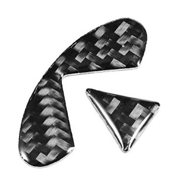 Imagem de Adesivo de volante, adesivo de volante de carro de fibra de carbono decoração apto para Infiniti Q50 Q60 2013 2014 2016 201