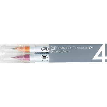 Imagem de ESTOJO ZIG PEN REAL BRUSH C/04 DEEP COLORS RB 6000AT 4VD