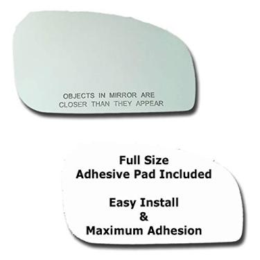 Imagem de Vidro espelhado + bloco adesivo de tamanho completo para substituição do lado do passageiro 2007-2008 Infiniti G35