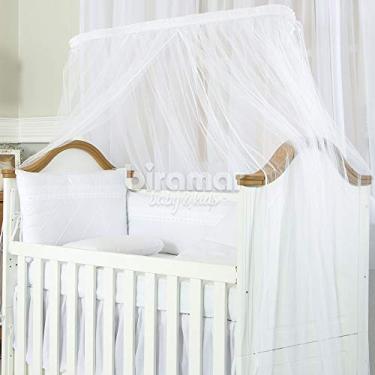 Imagem de Biramar Baby Mosquiteiro Para Berço Varal Inteiro Babado Branco Branco
