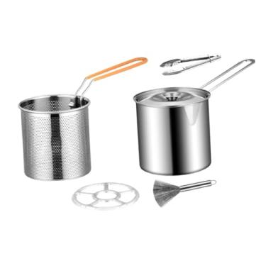 Imagem de Bothyi Panela de fritadeira, panela doméstica japonesa tempura para frango, batatas fritas, com escova