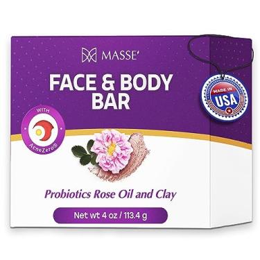 Imagem de Skin Soothing Cleanser | Rose Oil and Clay Probiotic Face and Body Wash | Coleus and Vitex Berry extracts | Natural Organic Soap Bar Cleansing for Sensitive Skin l For Men and Women