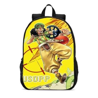 Imagem de Mochila Escolar Infanto Juvenil Anime One Piece Usopp Novidades 0095-Unissex