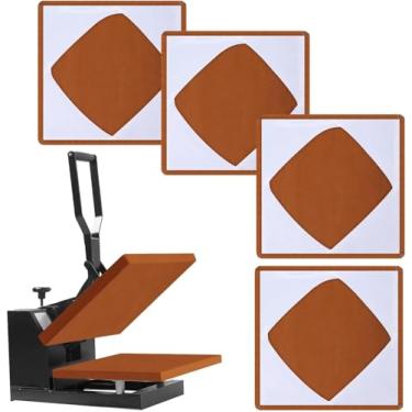 Imagem de peças de capa de envoltório de placa de prensa térmica antiaderente, folhas reutilizáveis resistentes ao calor, almofada, almofada para transferências de sublimação, máquina de prensagem térmi type4