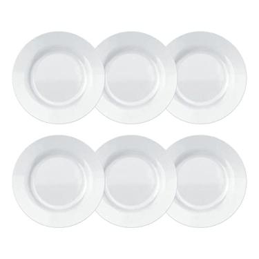 Imagem de Jogo Pratos Sobremesa, Menu Opaline, 6 Peças, Branco, Duralex