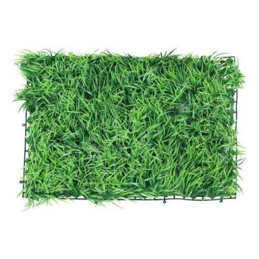 Imagem de Placa Jardim Vertical Capim Folhagem Artificial 60x40cm - Naterial