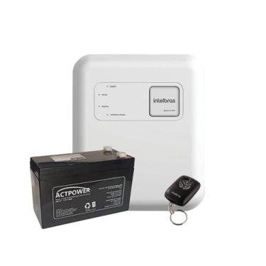 Imagem de Kit central de cerca eletrica wi-fi elc 6012 net intelbras e bateria 6