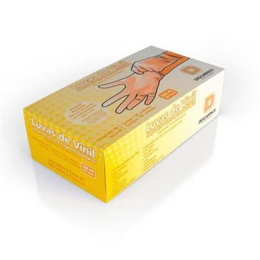 Imagem de Luva de vinil descarpack sem pó - caixa com 100 unidades -  ca 36683 -