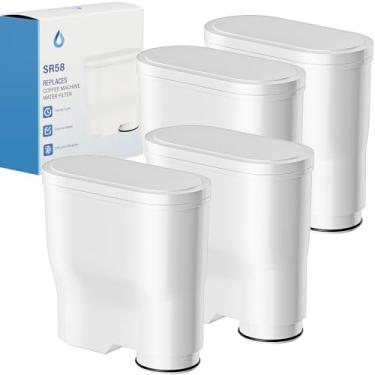 Imagem de Mekebor Filtro de água para máquina de café para Philips, substituição de filtro de água compatível com Philips Saeco AquaClean CA6903 / 10/00 / 01/22 / 47 (pacote com 4)