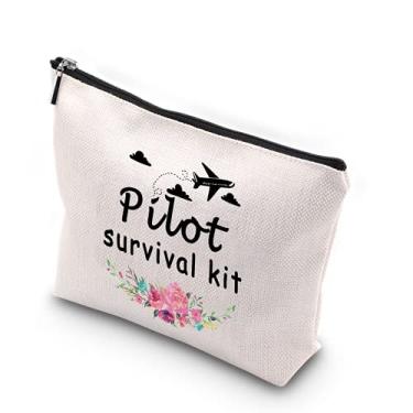 Imagem de WCGXKO Pilot Survival Kit New Pilot Gifts Zipper Pouch Travelling Bag for Pilot Graduation Gift (Pilot Survival)
