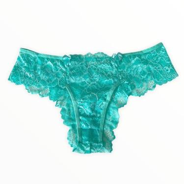 Imagem de Calcinha Fio em Renda - Via Sedução, GG (46), Verde água