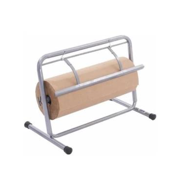 Imagem de Suporte papel 40cm + bobina 40cm papel kraft pardo loja comércio pacot