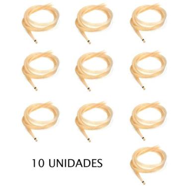 Imagem de Kit com 10 crina animal para arco violino/viola/violoncelo - ORQUEZZ